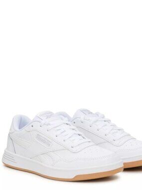 Reebok Women's Court Advance Sneaker size 9.5 - WHITE/COLD GREY/GUM LEATHER
